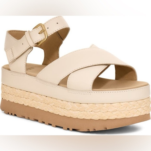 UGG Aubrey Ankle Strap Platform Sandal - Picture 1 of 13